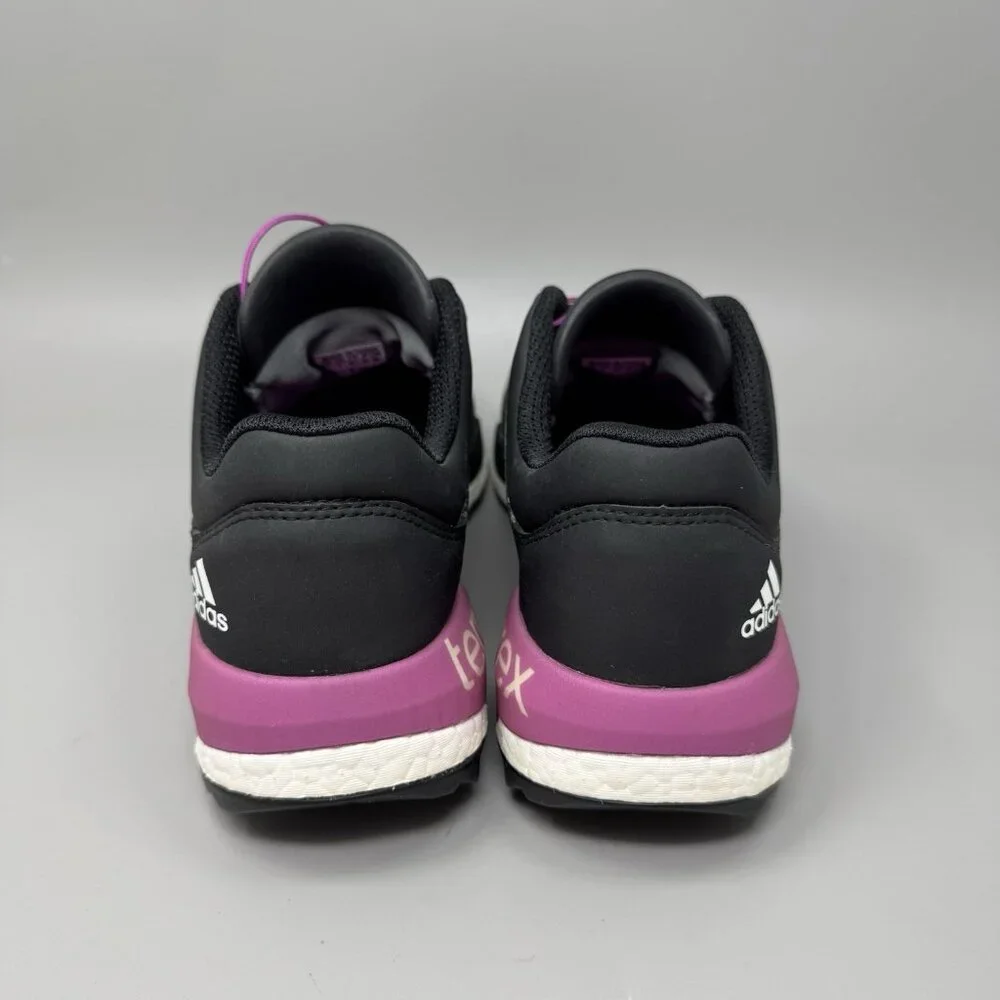 ADIDAS Terrex Boost B44424 Black Purple Outdoor Hiking Trail Shoes Womens 10.5
